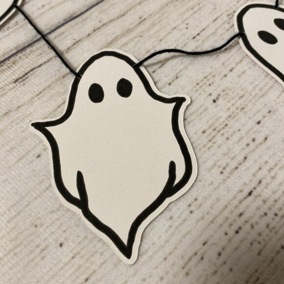 *The Dark Times Halloween Ghost Baby Boo Bunting made from Recycled Card - Picture 2 of 5